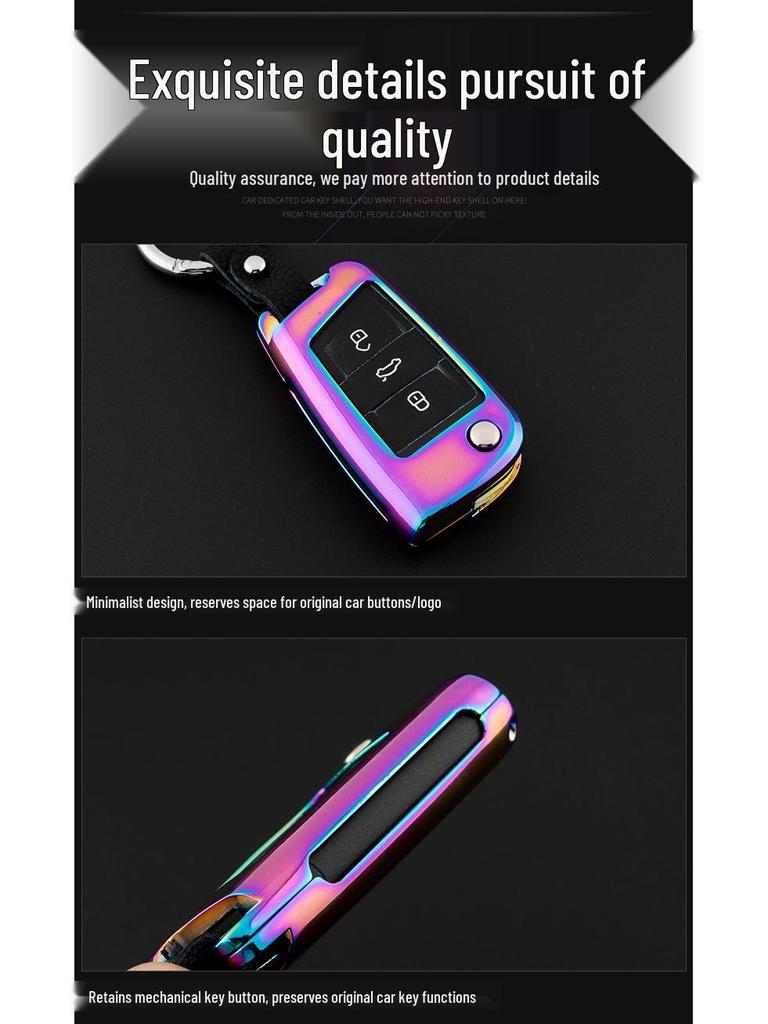 Volkswagen Key Case Cover for Touareg, Golf 7, Sportsvan, Lamando, Lingdu, Touron, Tiguan L (Women's Edition)