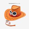 Аниме периферийное ONE PIECE шляпа, Whitebeard Pirates Ace, шляпа COS cowboy hat Ace