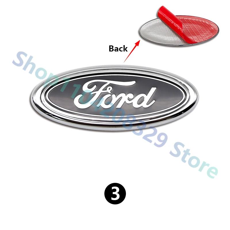 For Ford MK1 Car Front Rear Trunk Emblem 11.5x4.5cm Cover Sticker for Ford Focus Edge Mondeo Ecosport Ranger Fiesta Fusion Kuga Accessories