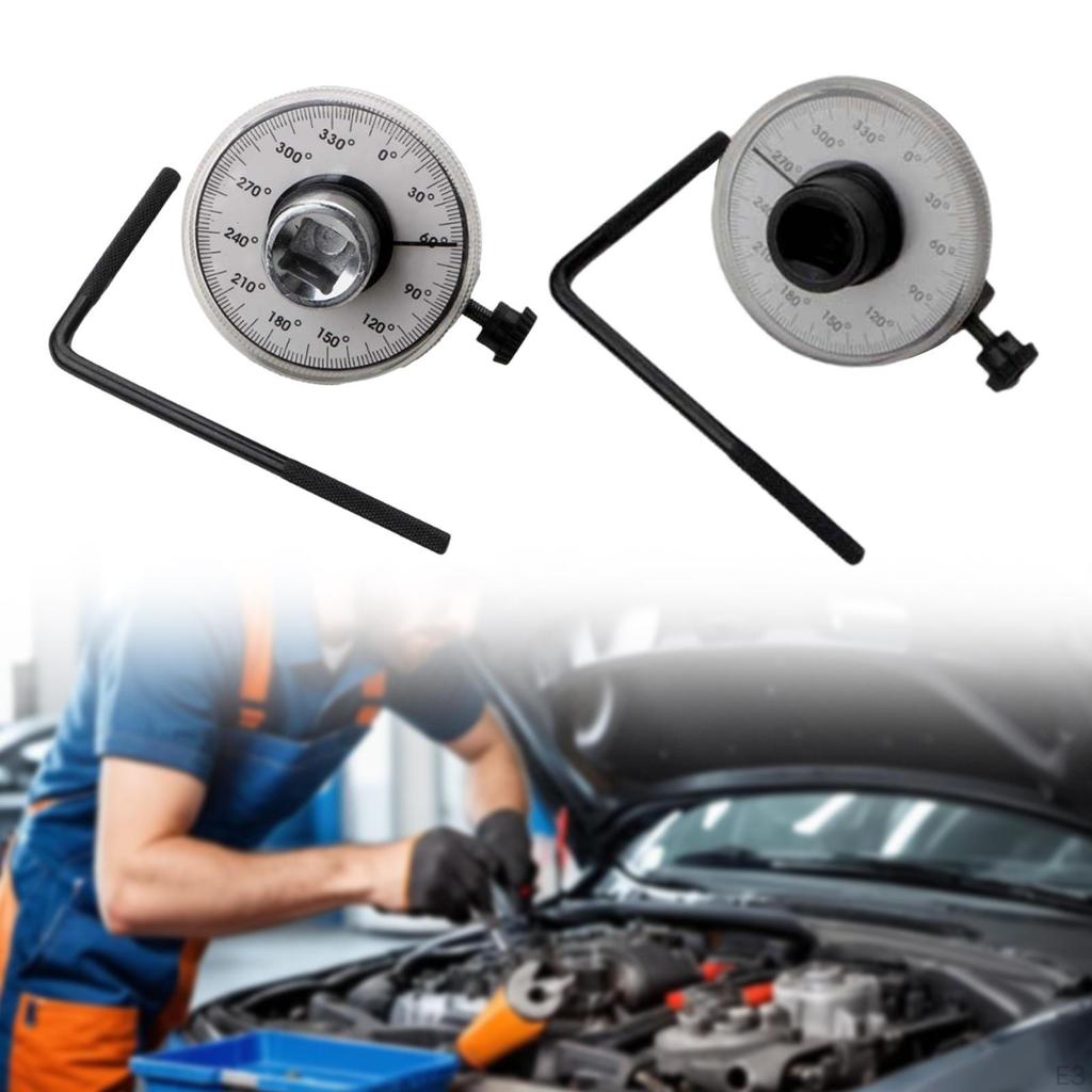 Угломер крутящего момента 1/2 дюйма Динамометрический ключ Измерительный инструмент Регулируемый на 360° для отца