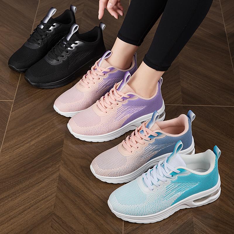 Women's Air Cushion Running Shoes Breathable and Shock-absorbing Sports Shoes Comfortable Outdoor Walking and Jogging Shoes