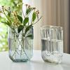Minimalist U-Shaped Transparent Glass Vase for Fresh Flowers - Perfect for Living Room Decor