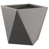 Plant Pot Set 2 pcs Rust Colored 30 x 30 x 30 cm Weatherproof Steel