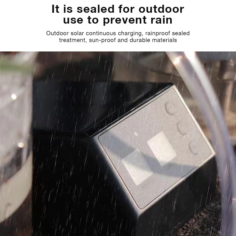 Solar Irrigation Timer Outdoor Garden Plant Watering Timer Device Automatic Drip Irrigation System 2000 mAh Rechargeable