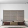 VidaXL Wall Panels 12 Pcs Light Grey 60x15 Cm Velvet 1.08 M² 343835