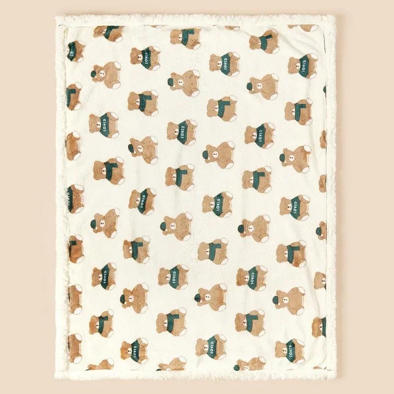 Baby Winter Blanket Baby Swaddle Wrap Flannel Lamb Fleece Warm Quilt For Newborn Bedding Soft Baby Stroller Blanket For Newborn