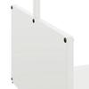 Firewood Rack White 40x40x40 cm Cold Rolled Steel