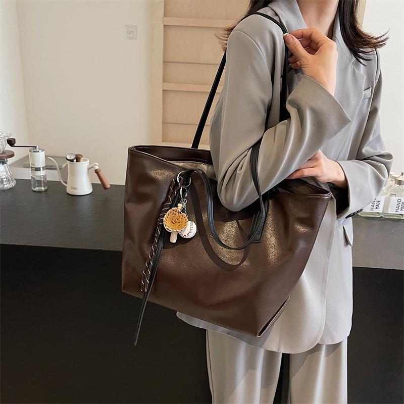 Canvas Bag Women's Bag 2025 New Simple Fashion Large Capacity Women's Shoulder Bag Casual Tote Bag