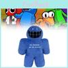 Плюшевая игрушка Roblox Rainbow Friends Синий персонаж с большим ртом Мягкая набивная кукла для детей