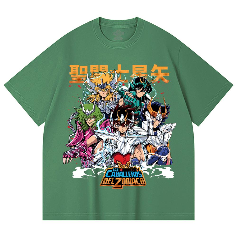 Унисекс футболка из 100% хлопка плотностью 230 г/м² с принтом Saint Seiya V1
