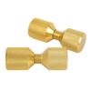 2pcs 2 Hole Flange Alignment Pins Aluminium 1‑1 8in Flange Double Hole Pins Set for 0.5 To 14in 150LB Flanges Golden