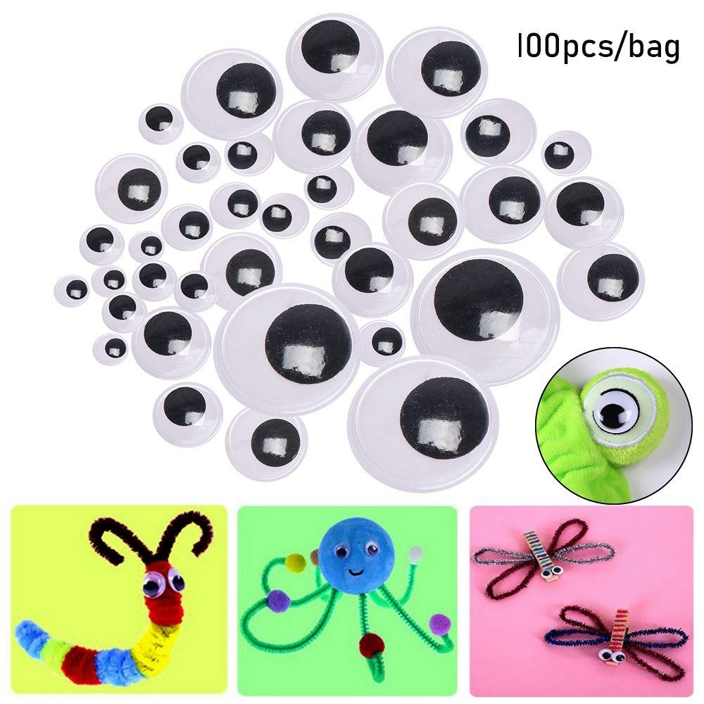 Parts Kids Toys DIY Dolls Materials 3D Dolls Accessories Wiggling Moving Eyes Plush Panda Eye