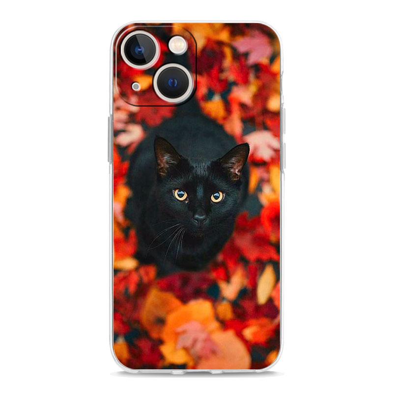 Листья Кленовый Лист Осень Чехол для Телефона Для iPhone Apple 11 12 13 14 Pro Max XS 7 8 Plus XR X SE 2020 Чехол Прозрачный Мягкий Корпус Coque