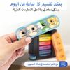 [Arabic printing]Weekly Pill Organizer,1 Dispenser,7 Stackable Compartments Four Times-a-Day - Morning,Noon,Evening, and Bedtime