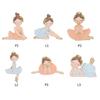 Ballet Girl Switch Sticker 3D Cute Fairy Girl Pattern Wall Stickers Resin Interior Ornament Wall Stickers Gift Nordic Home Decor