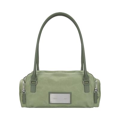 Nylon Boston Bag Khaki