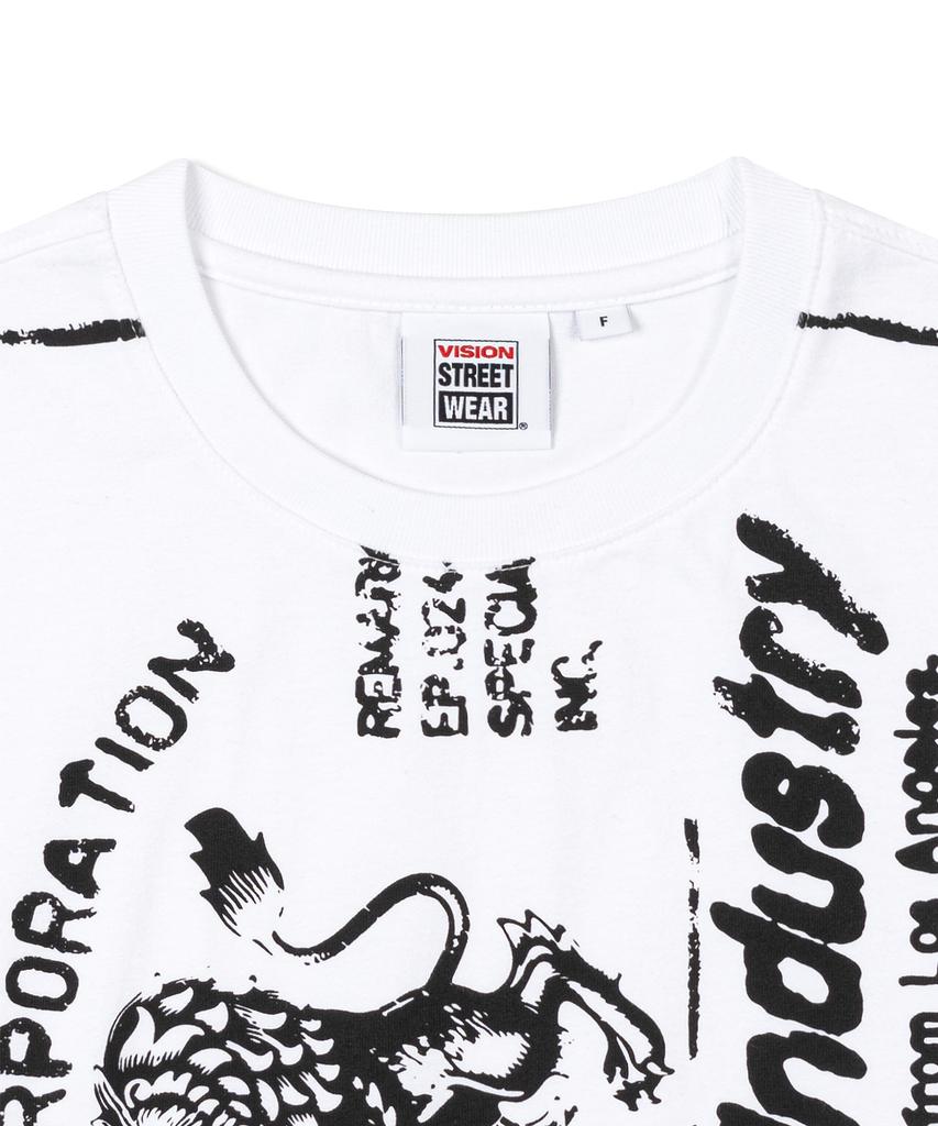 Vision Streetwear Vsw Industry Логотип Укороченные Ws Футболки Белый