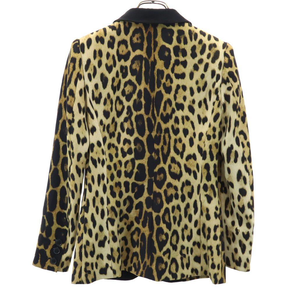 Moschino Дешевый и шикарный приталенный жакет с леопардовым принтом ДЕШЕВЫЙ И ШИКАРНЫЙ Женский Б/У