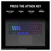 Asus Беспроводная игровая клавиатура ROG Strix Scope II 96 RX, черная раскладка, оптический переключатель клавиш, беспроводное USB-подключение, Bluetooth, многофункциональное управление, тихая работа