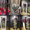 Valentine'S Day Dried Roses Specimen Storage Photo Frame Dried Flowers Photo Frame Sample Exhibition Stand\t\t Display Stand