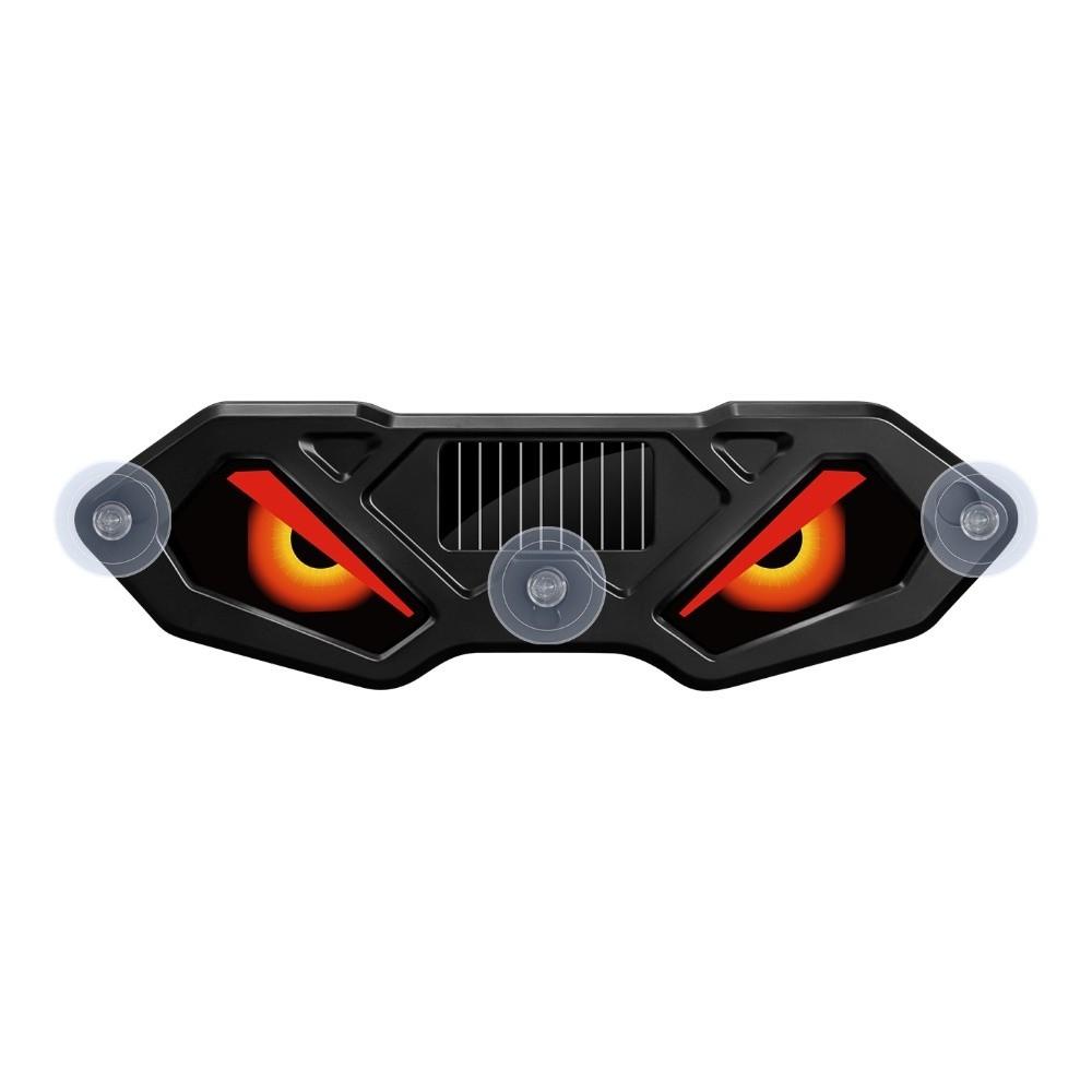 Dynamic Display Solar LED Devil Eyes Car Lights Solar Powered Car Warning Light  Windshield