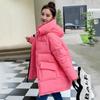 Autumn Winter Thicken Warm Parka Women Casual Sweety Solid Color Big Pocket Loose Short Hooded Coat Jackets Outwear