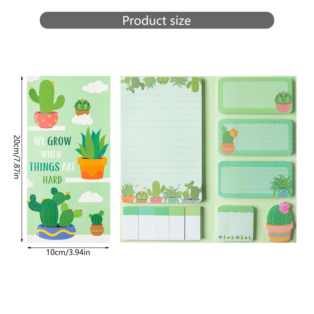 800 Sheets Sticky Note Cartoon Note Paper Self-Adhesive Note Paper Sticky Index Tabs Book Page Mark for Office School