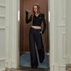 UNIFREE Women's Loose Drape Wide-Leg Trousers