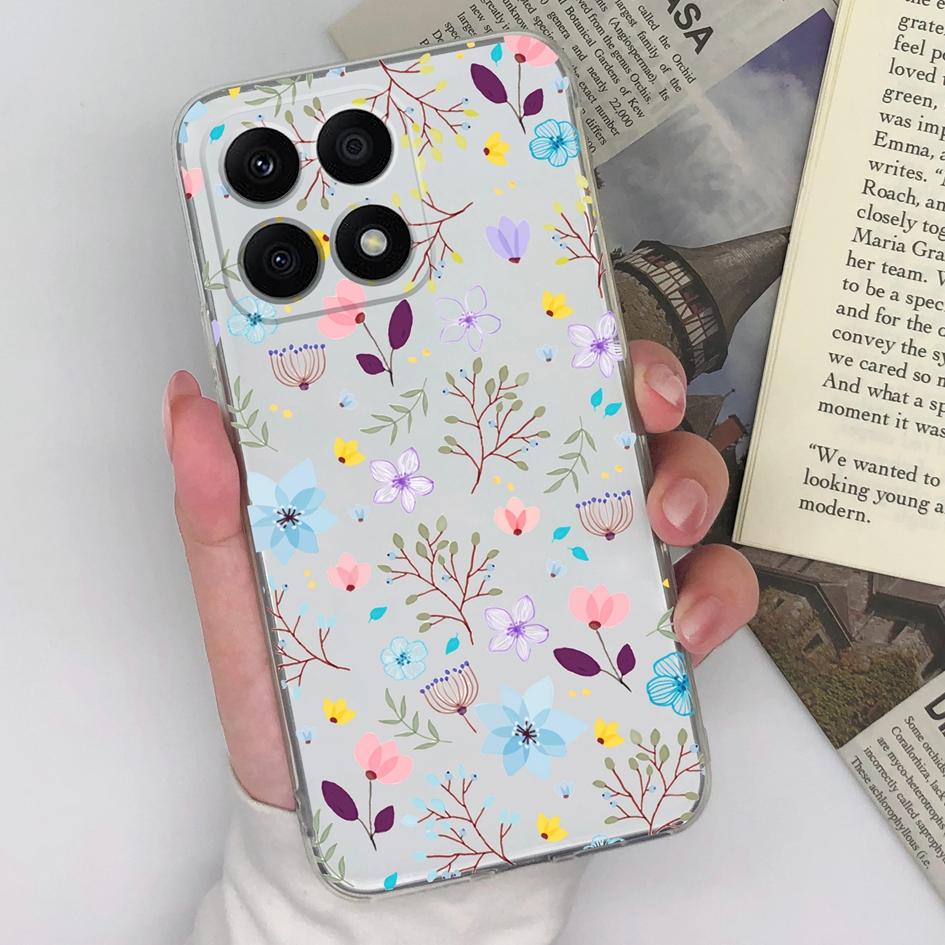 Чехол для Honor X8a X7a 9S 9X Pro 8A Pro 20S 30S 50 Pro Magic5 Pro, модный защитный прозрачный мягкий силиконовый чехол для чести, бампер