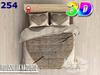 3D cotton satin bedding 160x200cm WOVEN HEART