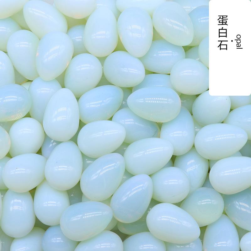 1pcs Egg Shaped 30mm Crystal Jade Small Egg Mining Bird Egg Stone Easter Colored Egg Natural Crystal Stone Gypsum Dropshipping