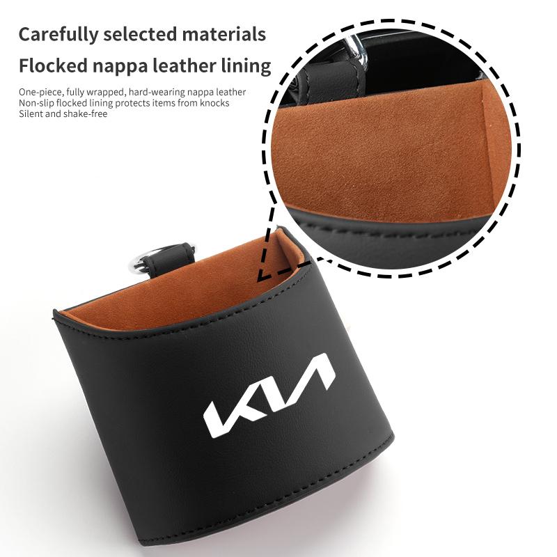 GWXN5 Car Air Vent Outlet Storage Bag Door Side Key Storage Box For KIA K5 K2 Optima Soul Spectra Niro Cadenza Sephia Carens