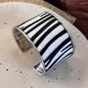 Multicolor Geometric Leopard Print Bangles Exaggerated Cuff Bangles  Hip Hop Style