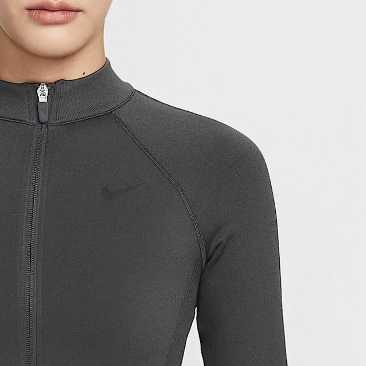 Nike Женский спортивный топ с длинным рукавом Pro Solid, быстросохнущий, для фитнеса, топ IO4467070