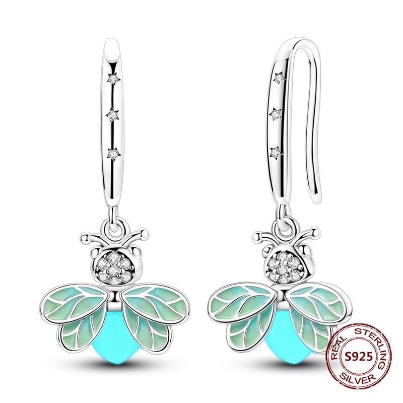 Серьги в виде совы из сияющего голубого циркония, серебряные серьги 925 пробы с дурным глазом для женщин, свадебные, помолвочные, планета, луна, звезда, циркониевые украшения