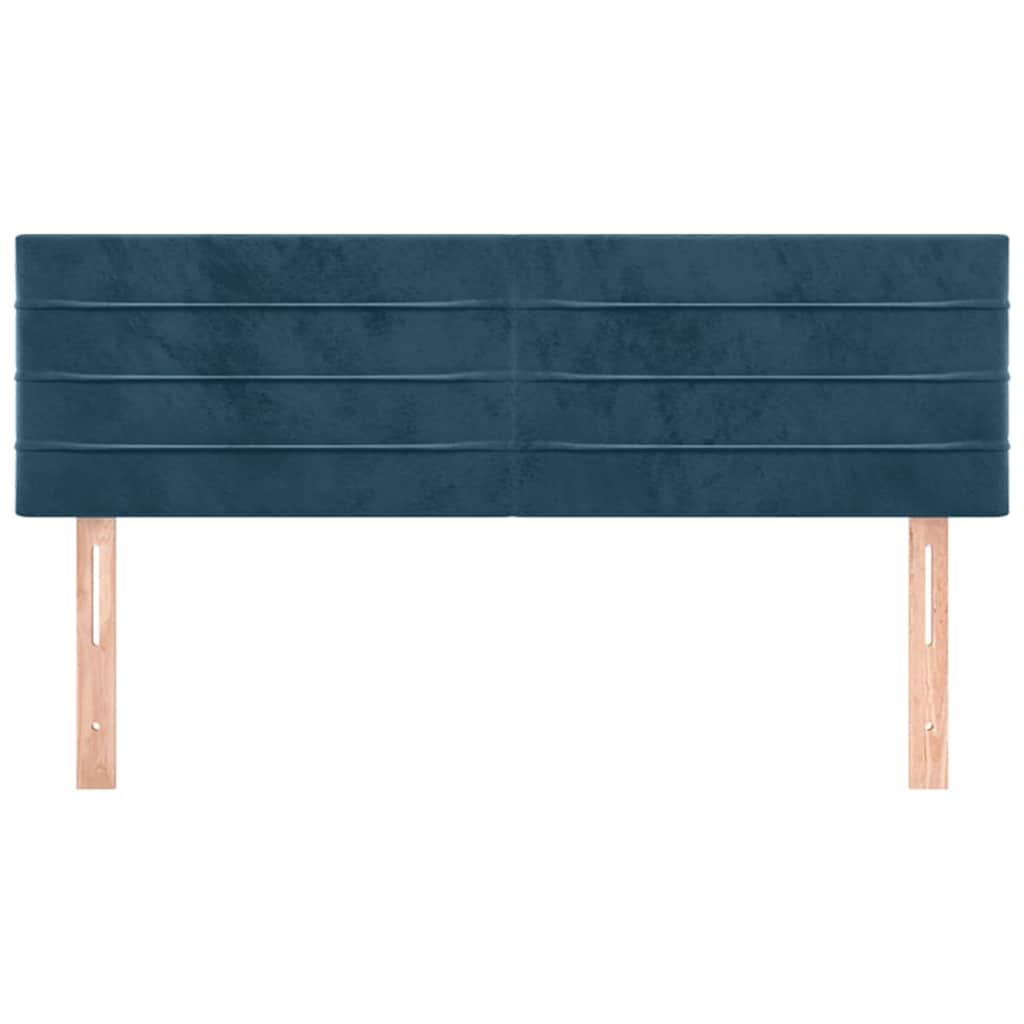 Headboards Dark Blue 144 x 5 x 78 88 cm Velvet