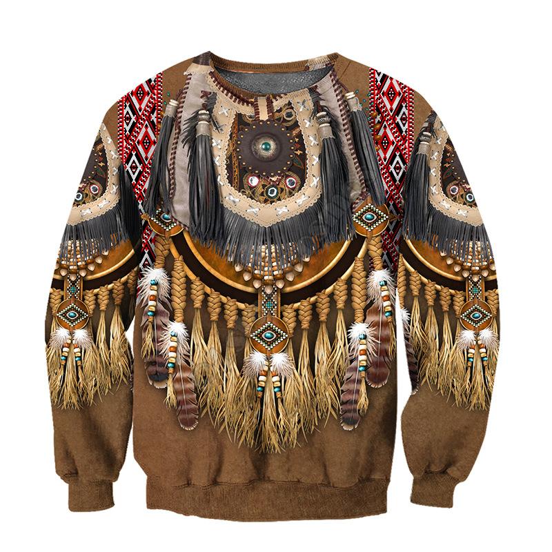 Весна Новая Мужская Толстовка Модная 3D Цифровая Свободная Повседневная С Круглым Вырезом Пуловер Топ