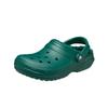 Crocs Теплые, легкие и удобные круглые тапочки-сабо для мужчин и женщин изумрудные