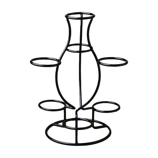 Sphere Metal Display Stand 7 Faux Crystal Ball Decorative Glass Fortune Ball Globe Stone Show Holder Organizer Rack Home Office Desktop Decoration