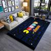 Classic Pac-Man Game Design Carpet Non-slip rug suitable for living room and bedroom sofas.
