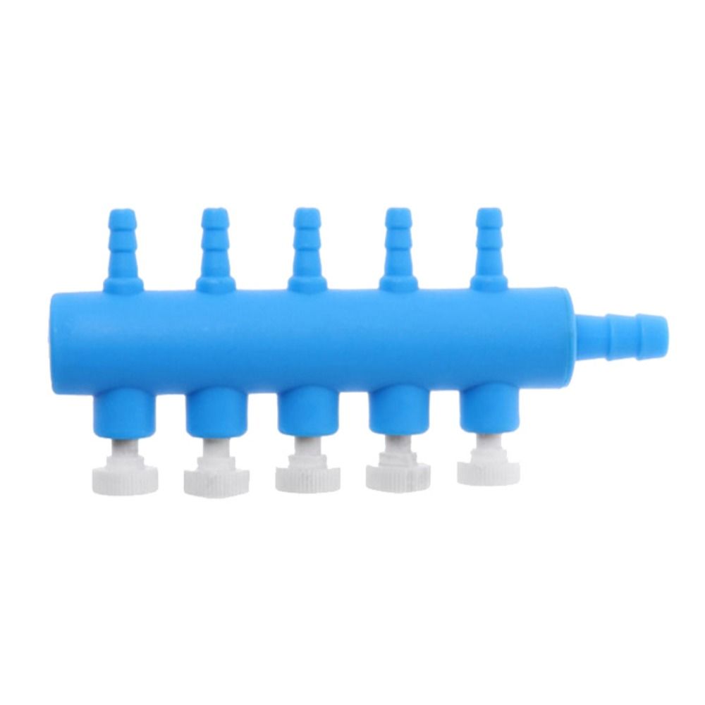 Клапаны управления воздухом для аквариума, синие пластиковые, 2-6-ходовые, раздельно-поточные, для аквариума, аксессуары для воздушного насоса