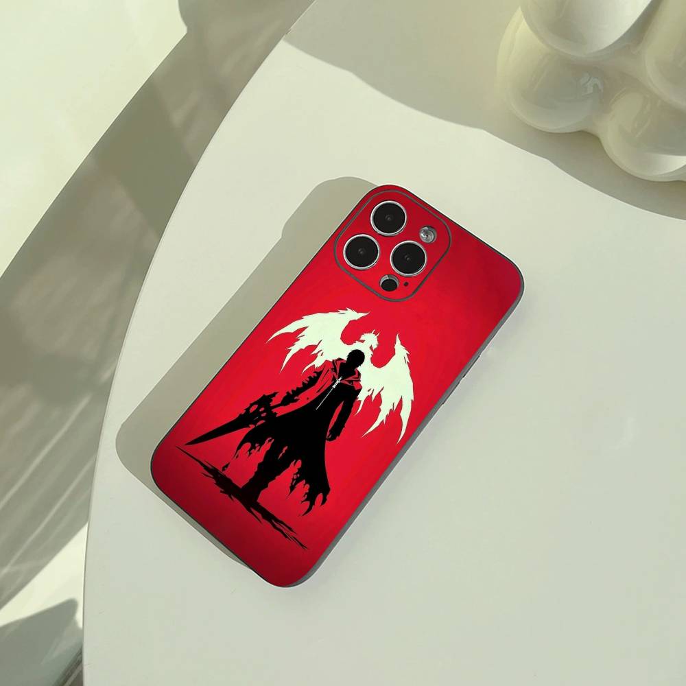 D- Dante Devil May C-Cry 2- -Чехол для телефона DMC2 Для iPhone 17,16,15,14,13,12,11 Pro Max,16Plus,XS Мягкий Черный Чехол