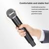 Professional 2 Channels UHF Fixed Frequency Wireless Microphone Handheld Karaoke Micro Phone for Party Stage Performance Church