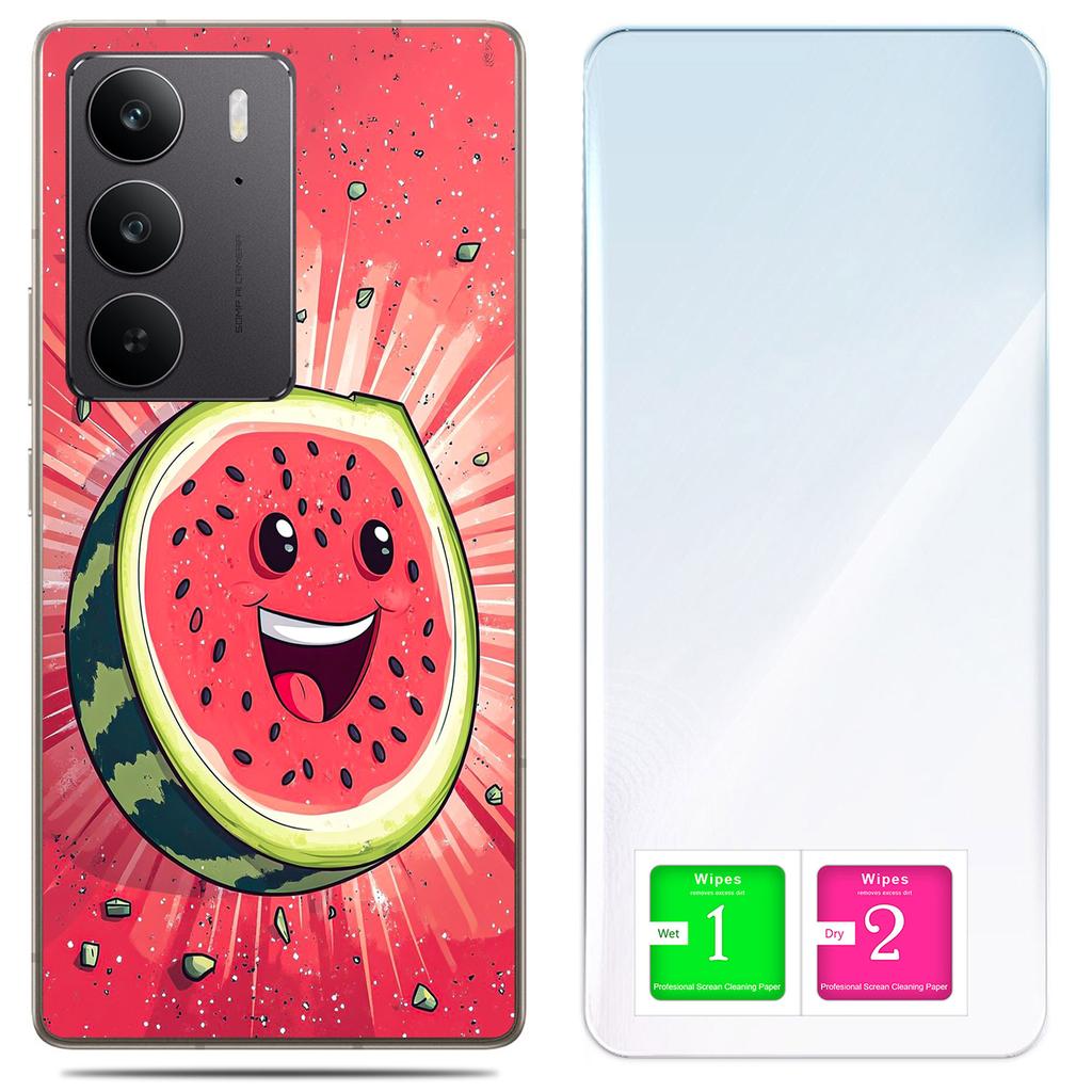 Etui Do Realme C75 / 14X 5G Obudowa Foto Case Plecki Arbuz + Szkło 9H