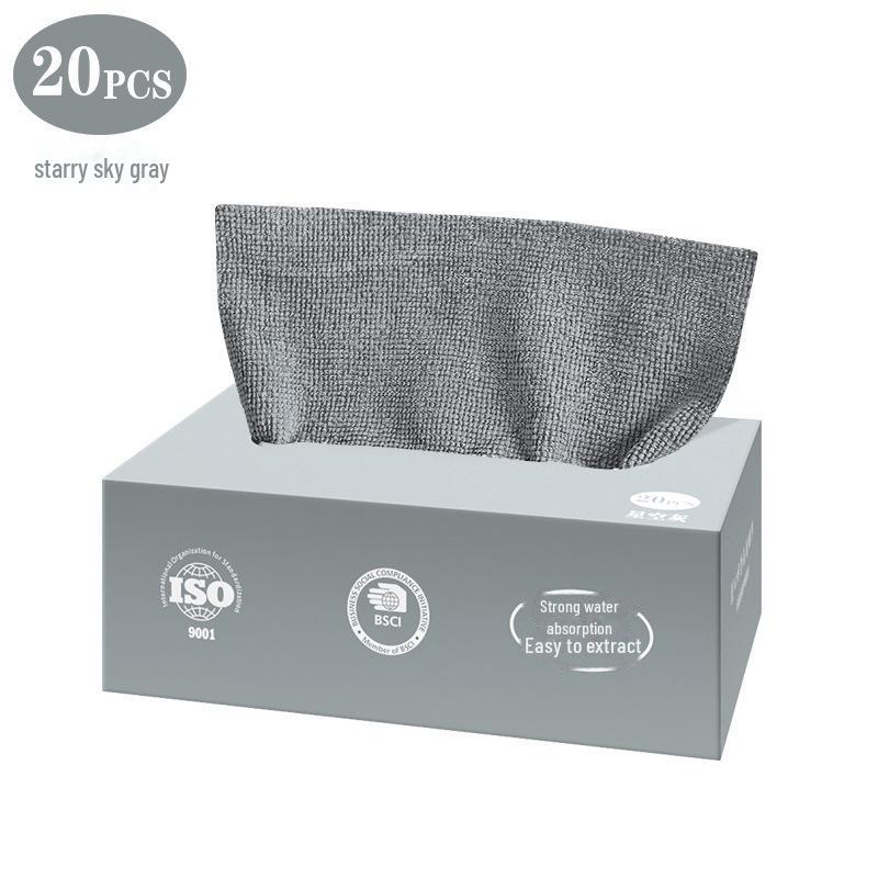 Removable Thickened Kitchen Rags - Disposable & Non-stick Oil Lazy Cloth