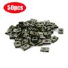 50Pcs Car Motorcycle Metal Fastener Clip Screw U-Type Clip Auto Electromobile Anti-rust Protection Clip Buckle Screw Iron Sheet