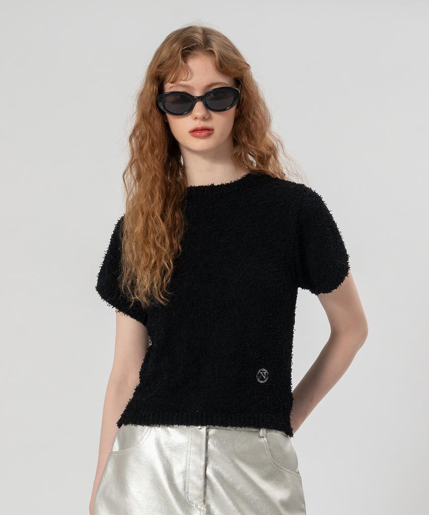 UNUSUALNORMAL Symbol Knit Top_Black
