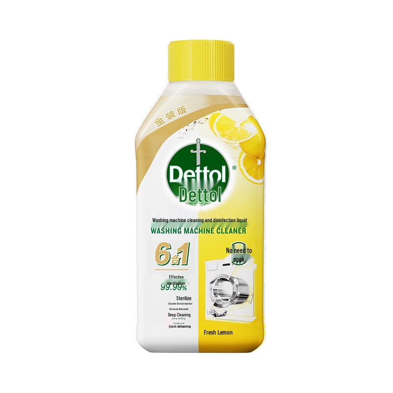 Dettol Очиститель для стиральной машины без замачивания: Мощное удаление накипи, пятен, запахов и стерилизация.