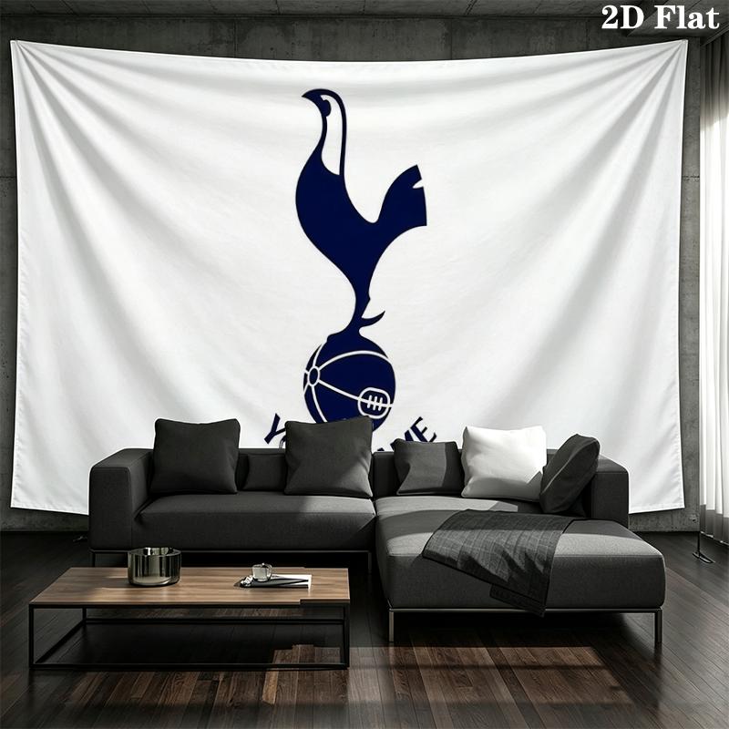 Custom Name,Tottenham Hotspur Wall tapestry, aesthetic printed fabric blanket, suitable for bedroom, living room, and home decor.