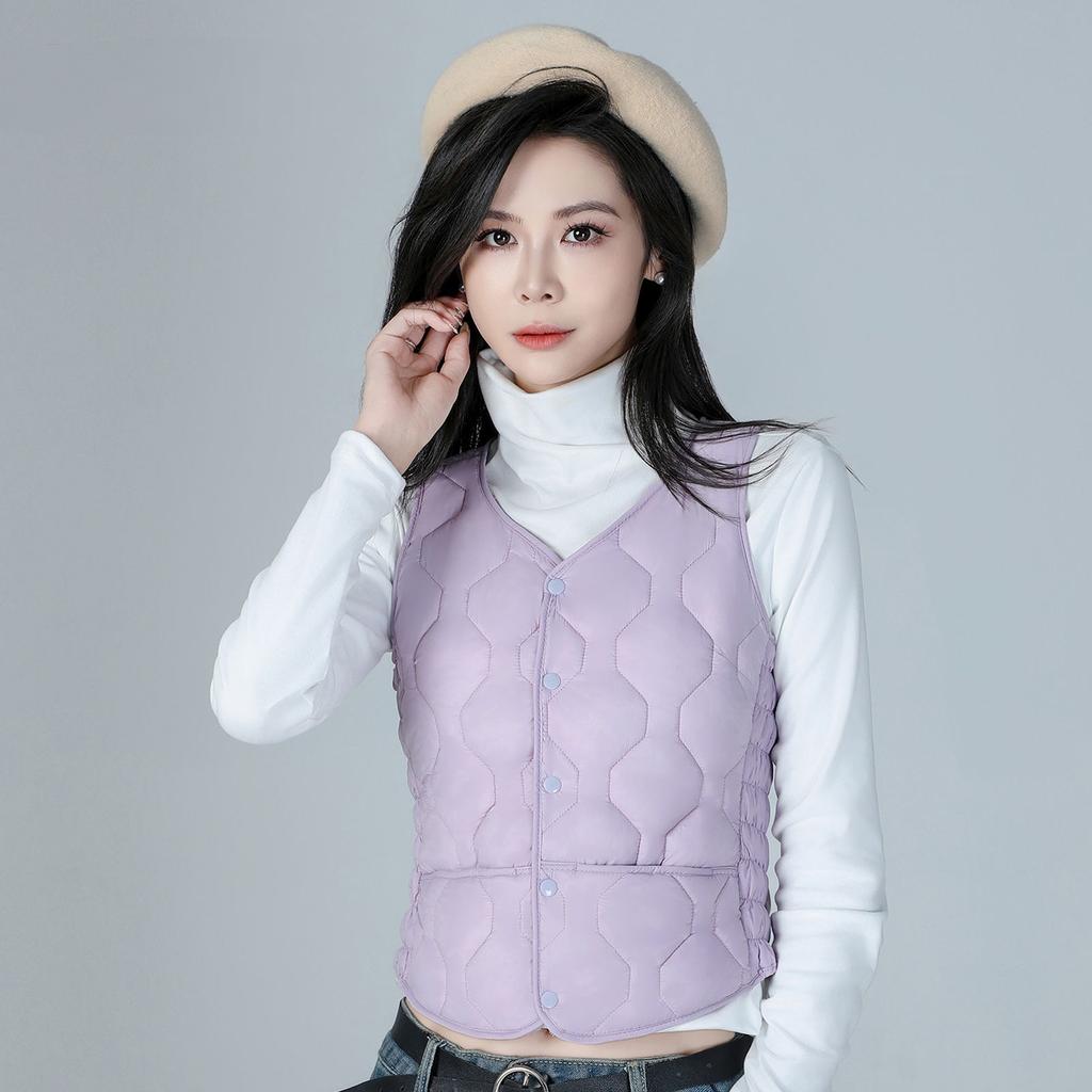 Короткий бархат для осени и зимы, чтобы согреться, носить жилет внутри, приталенный жилет для мамы стройнит.